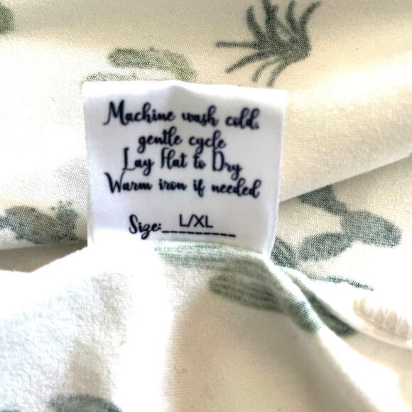 Kins & kay Cactus Print 3/4 Sleeve Robe Size L/XL Soft and Comfortable - Picture 10 of 10